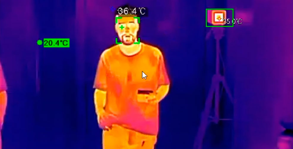 camara termografica mapa de temperatura