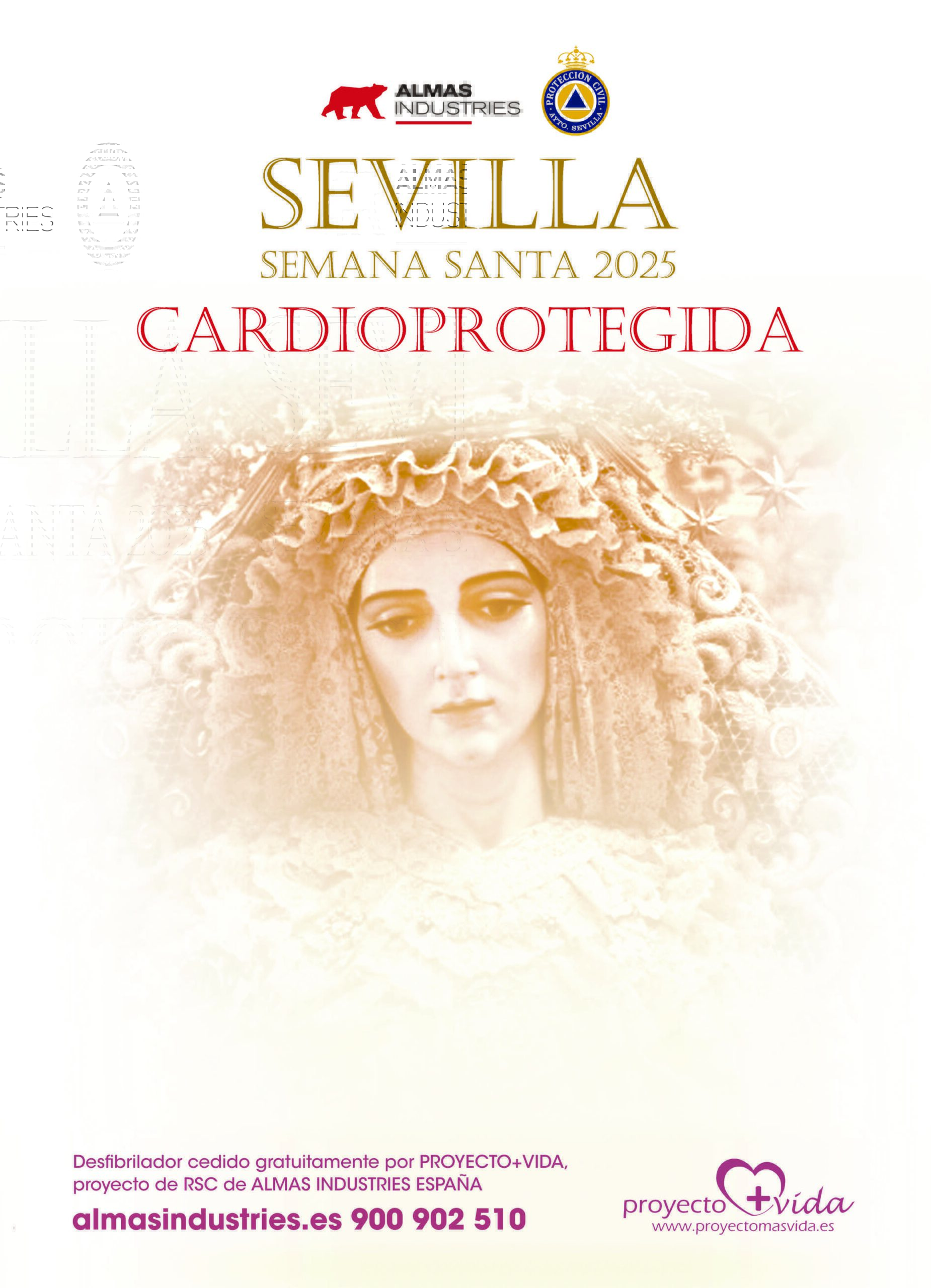 Cartel de la campaña Sevilla Cardioprotegida 2025