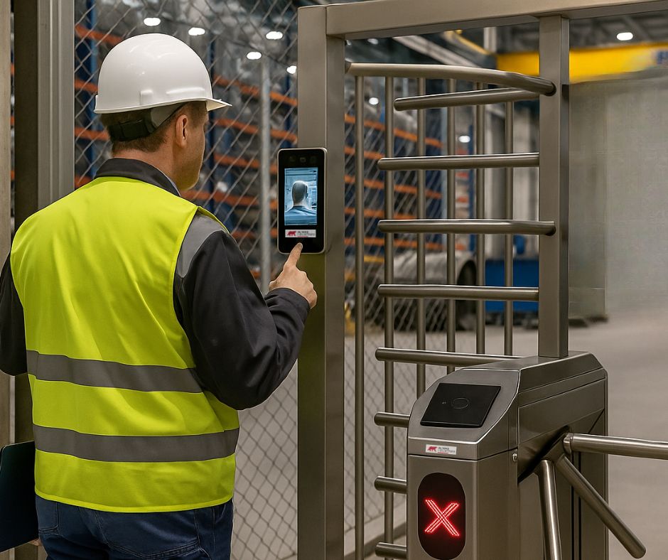 Sistema de gestión de accesos con tarjeta RFID para instalaciones industriales