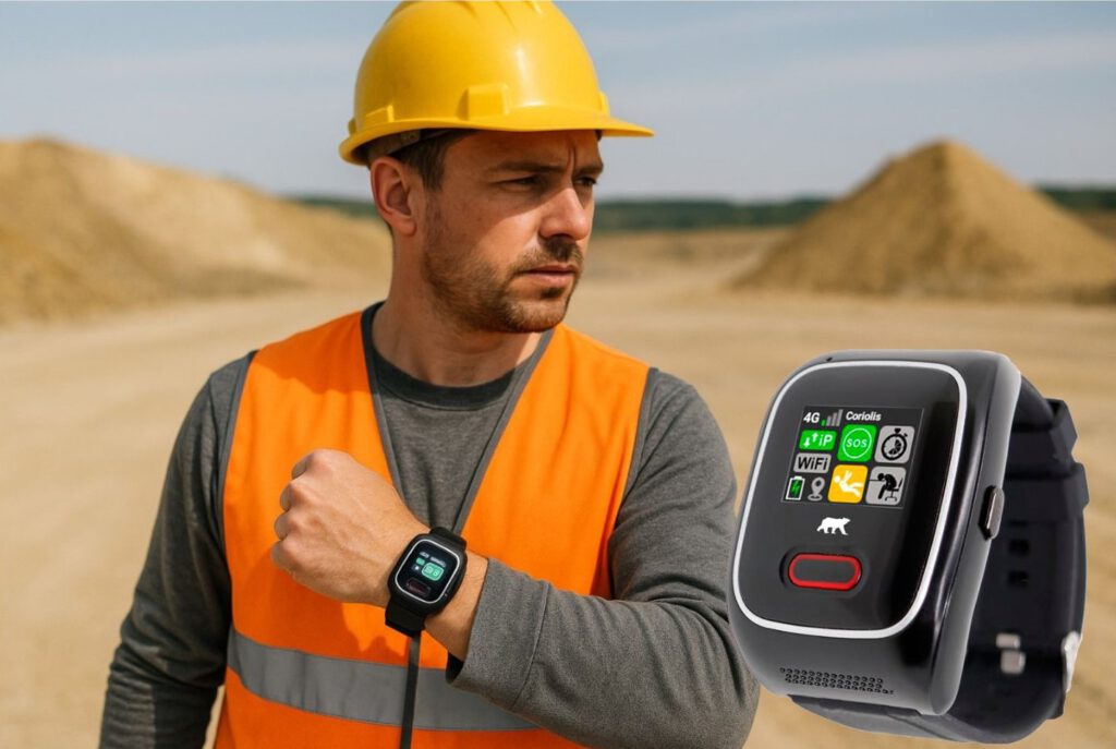 Detección automática de caídas en reloj SOS para trabajadores